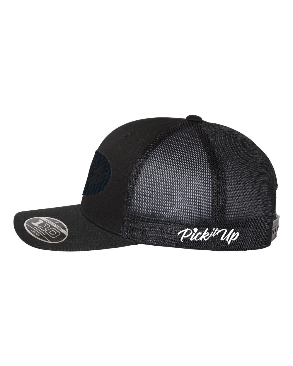Velcro Flexfit Trucker Black/Black