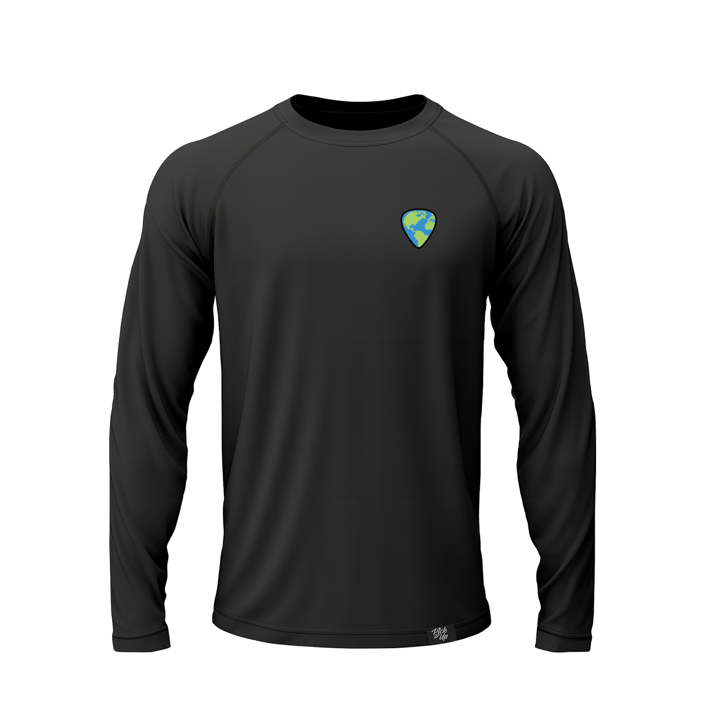 Men's Music Earth Long Sleeve - Performance Stretch Athletic Cut